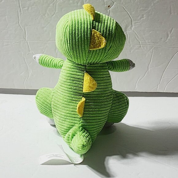 Make Believe Ideas Green Dinosaur Silver Sparkles Feet Hands Plush 2021 7" - Picture 3 of 6